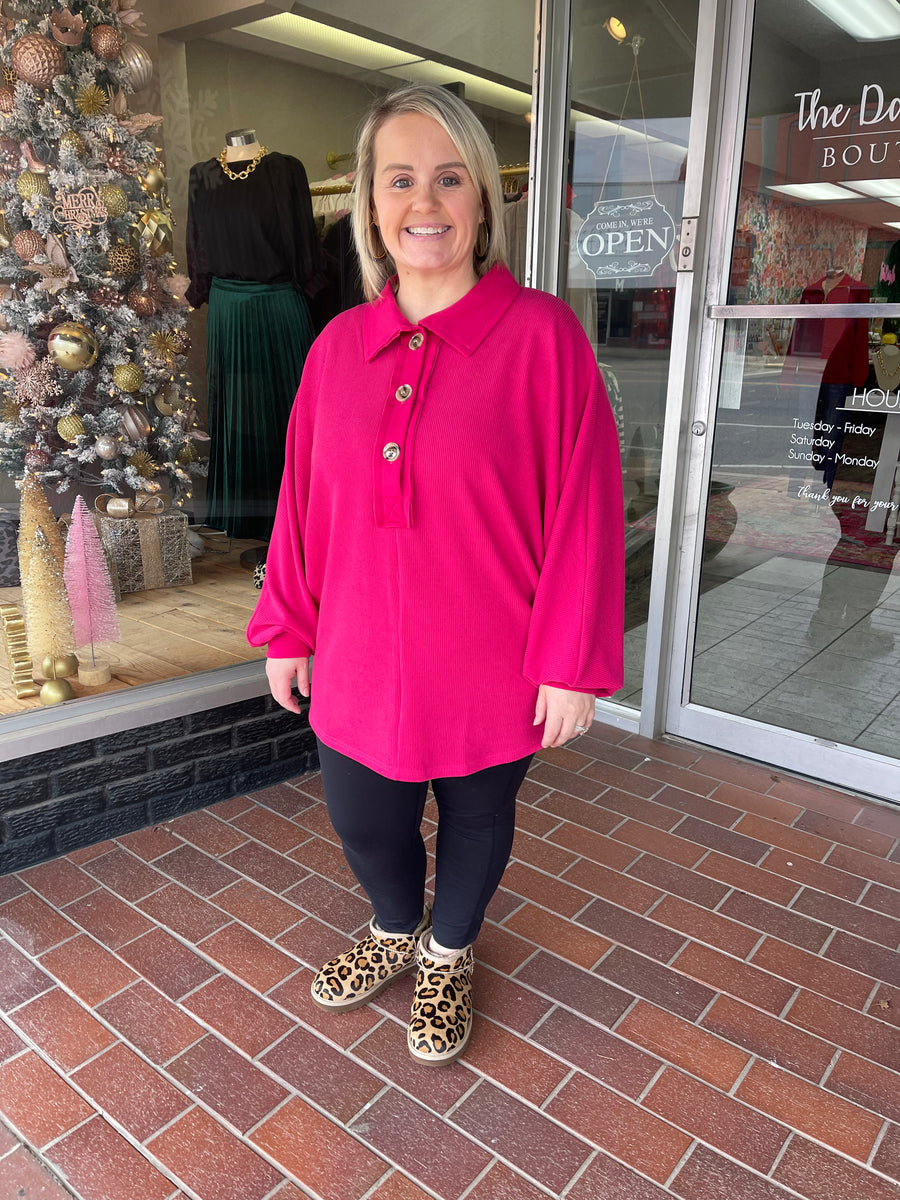 Teagan Textured Top The Daisy Lou Boutique