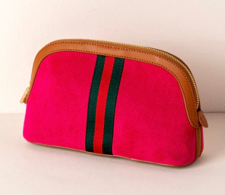 BLAKELY ZIP POUCH, MAGENTA The Daisy Lou Boutique