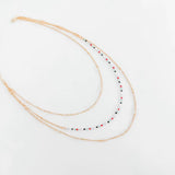 TANI TRIPLE LAYER BEAD NECKLACE