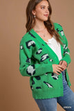 Leopard Button Down Cardigan Sweater
