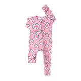 Maeve Castles RUFFLE ZIP Bamboo One Piece Baby Outfit