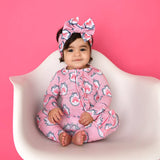 Maeve Castles RUFFLE ZIP Bamboo One Piece Baby Outfit