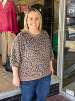 Leopard 3/4 Sleeve Top