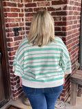 Millie Striped Sweater - Green