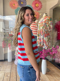 Marissa Striped Sweater Vest