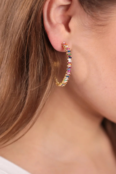 Paint The Town Hoop Earrings