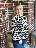 Leopard 3/4 Sleeve Sweater