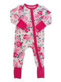 2-Way Zip Romper, Pink Splendor