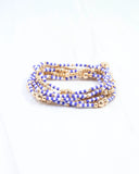 Renee Beaded Bracelet Set Blue White