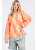 Multi Color Striped Sweatshirt