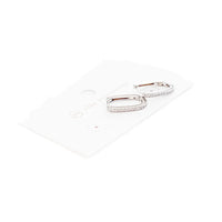 HOOP DIAMOND EARRINGS - WATERPROOF