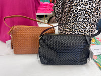 HARPER HOBO WOVEN SHOULDER BAG