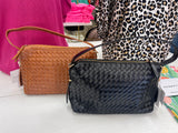 HARPER HOBO WOVEN SHOULDER BAG