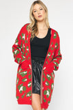Christmas Leopard Cardigan