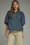 Savanah Denim Top
