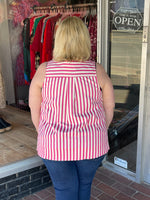 Striped Sleeveless Top