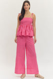 Striped Wide Leg Pant