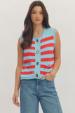 Marissa Striped Sweater Vest