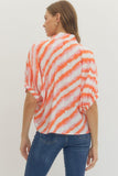 Multicolor Dolman Top