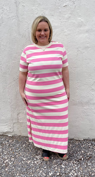 Striped Midi Dress