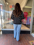 Polka Dot Sweater Top