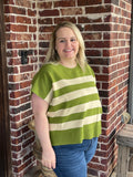 Matcha Striped Sweater