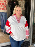 Varsity Stripe Game Day Pullover