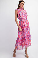 Printed Midi Dress