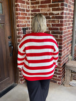 Stripe Sweater Knit Top