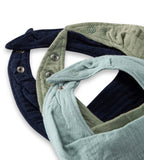 Organic Cotton Baby Bandana Bibs - Sea Foam Blue: Sea Foam Blue