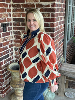 Fall Geometric Blouse