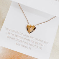 SWEET HEART GIFT NECKLACE - DAUGHTER