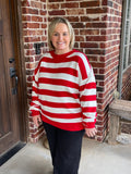 Stripe Sweater Knit Top