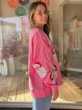 Sequins Santa Detailed Oversize Sweatshirt