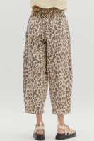Leopard MidRise Ankle Pants