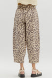 Leopard MidRise Ankle Pants