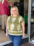 Lightweight Damask Sweater