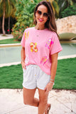 Flip Flop Fun Sequin Patch Top