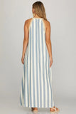 Skies Are Blue Maxi Dress