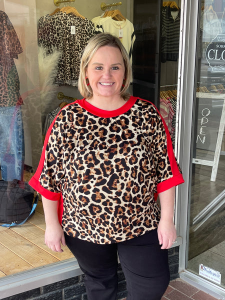 FIERCE & FLIRTY CHEETAH TOP