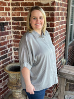 Striped Collard Blouse