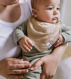 Organic Cotton Baby Bandana Bibs - Sea Foam Blue: Sea Foam Blue