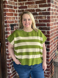 Matcha Striped Sweater