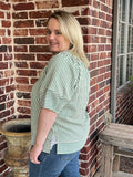 All the Stripes Vneck Blouse