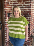 Matcha Striped Sweater