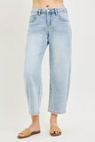 SLOUCHY CROP BARREL JEANS