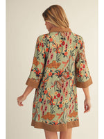 Boho Floral Shift Dress