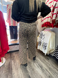 Leopard Wide Print Pant