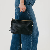 HARPER HOBO WOVEN SHOULDER BAG
