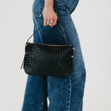 HARPER HOBO WOVEN SHOULDER BAG
